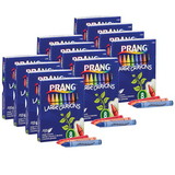 Prang DIX51800-12 Crayons Large Lift Lid, Box 8 Colors Prang (12 BX)