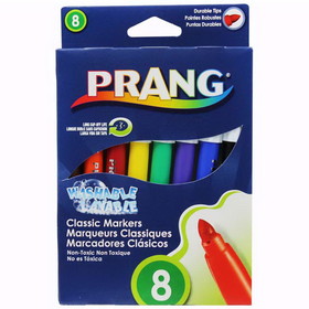 Prang DIX80680-3 Prang Washable Markers, Conical Point (3 BX)
