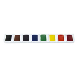 Prang DIX82000 Half Pan Watrclor Refill 3 Sts/Box, 8 Colors