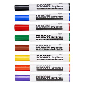 Dixon DIX92180 Dry Erase Markrs Wedge Tip Set Of 8