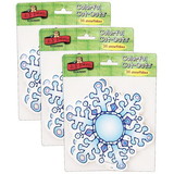 Carson Dellosa Education DJ-620009-3 Snowflakes Cut-Outs (3 PK)