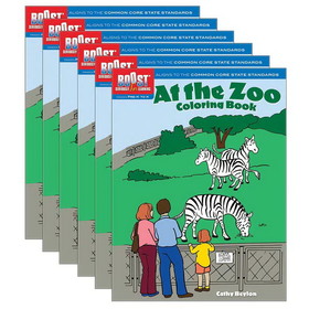 BOOST DP-493989-6 Boost At The Zoo Coloring, Book Gr Pk-K (6 EA)