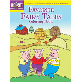 BOOST DP-494039 Boost Favorite Fairy Tales Coloring, Book Gr Pk-K