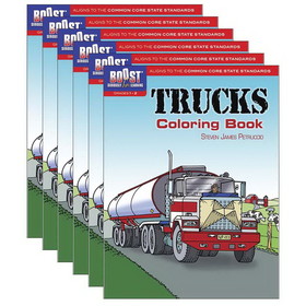 BOOST DP-49411X-6 Boost Trucks Coloring Book, Gr 1-2 (6 EA)