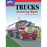 Dover Publications DP-49411X Boost Trucks Coloring Book Gr 1-2
