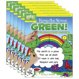 BOOST DP-494179-6 Boost Keep The Scene Green, Coloring Book Gr 1-2 (6 EA)