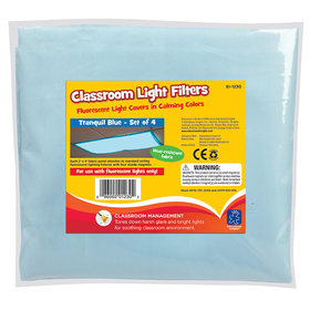 Educational Insights EI-1230 Classroom Mood Filters 4/Set Tranquil Blue