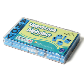 Educational Insights EI-1470 Stamps Uppercase Alphabet In Clear - Plastic Case