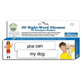 Essential Learning Products ELP133026 50 Sight Word Phrases For Emergent Readers