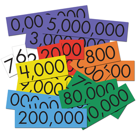 Essential Learning Products ELP626643 7-Value Whole Numbers Place Value Cards Set