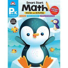 Evan-Moor Educational Publishers EMC3044 Smart Start Math Grade Prek, Stories & Activities