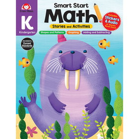 Evan-Moor Educational Publishers EMC3045 Smart Start Math Grade K, Stories & Activities