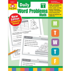 Evan-Moor EMC3091 Daily Word Problems Math Grade 1