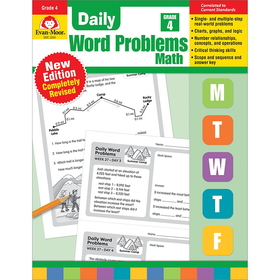 Evan-Moor EMC3094 Daily Word Problems Math Grade 4