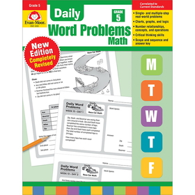 Evan-Moor EMC3095 Daily Word Problems Math Grade 5