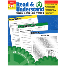 Evan-Moor EMC3446 Read And Understand With Leveled - Texts Gr 6+