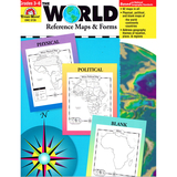 Evan-Moor EMC3720 The World Reference Maps & Forms Gr 3-6