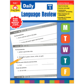 Evan-Moor EMC579 Daily Language Review Gr 1