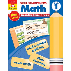 Evan-Moor Educational Publishers EMC8251 Skill Sharpeners Math Grade 1
