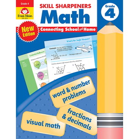Evan-Moor Educational Publishers EMC8254 Skill Sharpeners Math Grade 4