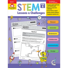 Evan-Moor EMC9944 Stem Lessons & Challenges Grade 4