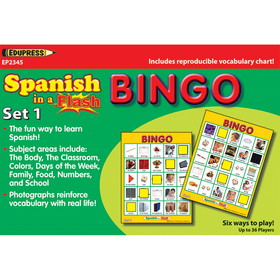 Edupress EP-2345 Spanish In A Flash Bingo Set 1