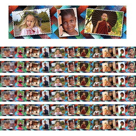Edupress EP-3290-6 Multicultural Kids Postcards, Photo Border (6 PK)