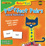 Edupress EP-3532 Pete The Cat Purrfect Pairs Word - Families Game