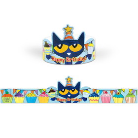 Teacher Created Resources EP-62000 Pete The Cat Happy Birthday Crowns