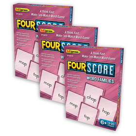 Teacher Created Resources EP-66115-3 4 Score Word Families Game (3 PK)