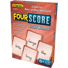 Teacher Created Resources EP-66117 Four Score Sight Words Card Game