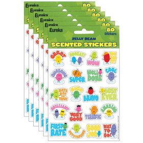 Eureka EU-650915-6 Jelly Beans Scented, Stickers (6 PK)