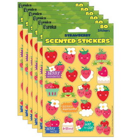 Eureka EU-650917-6 Strawberry Scented Stickers (6 PK)
