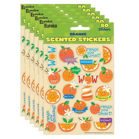 Eureka EU-650918-6 Orange Scented Stickers (6 PK)