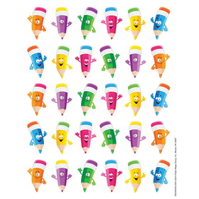Eureka EU-655068 Pencil Smiley Faces Theme Stickers