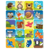 Eureka EU-655069 Woodland Creatures Theme Stickers