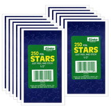 Eureka EU-82412-12 Stickers Foil Stars .5In, Blue 250 Per Pk (12 PK)