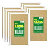 Eureka EU-82424-12 Stickers Foil Stars .75In, Gold 175 Per Pk (12 PK)