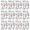 Eureka EU-836025-12 Cat In The Hat Characters, 12X17 Window Clings (12 PK)