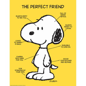 Eureka EU-837039 Peanuts The Perfect Friend 17X22, Poster