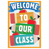 Eureka EU-837549 Welcome To Our Class Pencils Poster