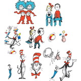 Eureka EU-840224 Cat In The Hat Characters 2 Sided, Decorating Kit