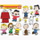 Eureka EU-840227 Peanuts Classic Characters 2 Sided, Deco Kit, Price/Pack