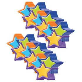 Eureka EU-841005-6 Stars Assorted Paper Cut Out, Color My World (6 PK)
