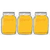 Eureka EU-841570-3 Hive Mason Jar Cut-Outs (3 PK)