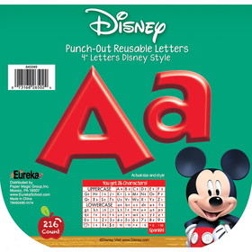Eureka EU-845049 Mickey Mouse Clubhouse Red Deco, Letters