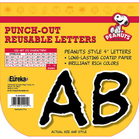 Eureka EU-845065 Peanuts Black Deco Letters