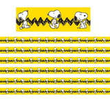 Eureka EU-845253-6 Peanuts Yellow With Snoopy, Deco Trim (6 PK)