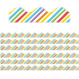 Eureka EU-845643-6 Rainbow Stripes Deco Trim (6 PK)
