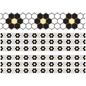 Eureka EU-845671-6 The Hive Florl Mosaic Trim (6 PK)